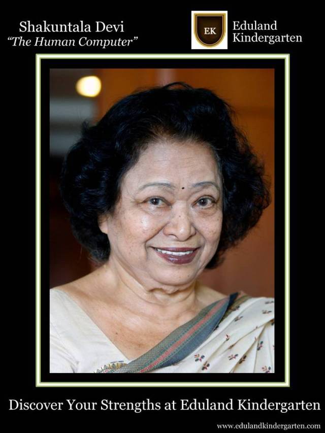 Shakuntala Devi (November 4, 1929 – April 21, 2013)